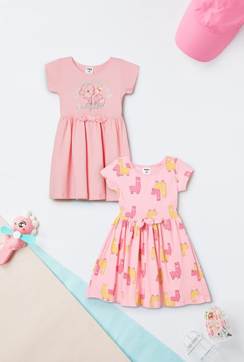 Girls Assorted Dresses - Pack of 2