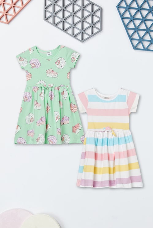 Girls Assorted Dresses - Pack of 2