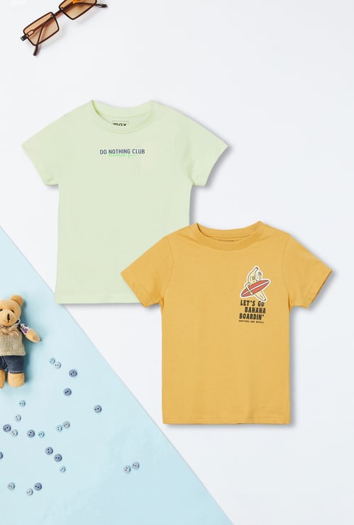 Boys Printed T-shirt - Pack of 2