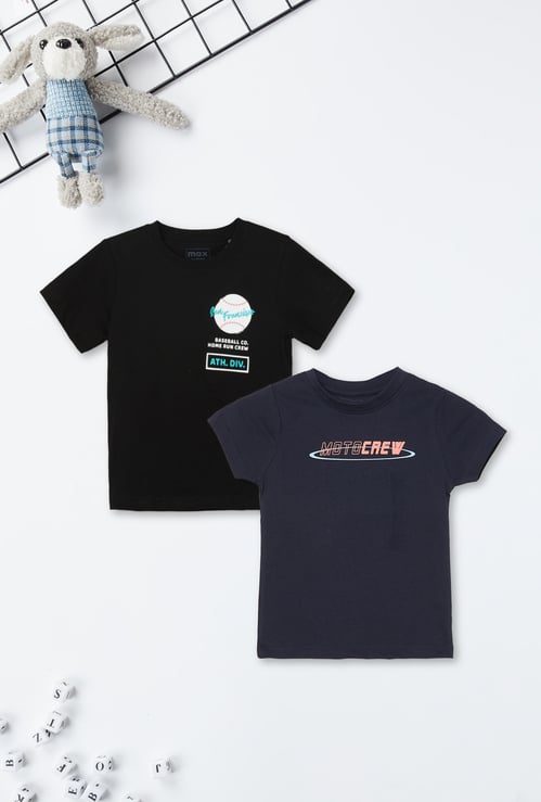 Boys Printed T-shirt - Pack of 2