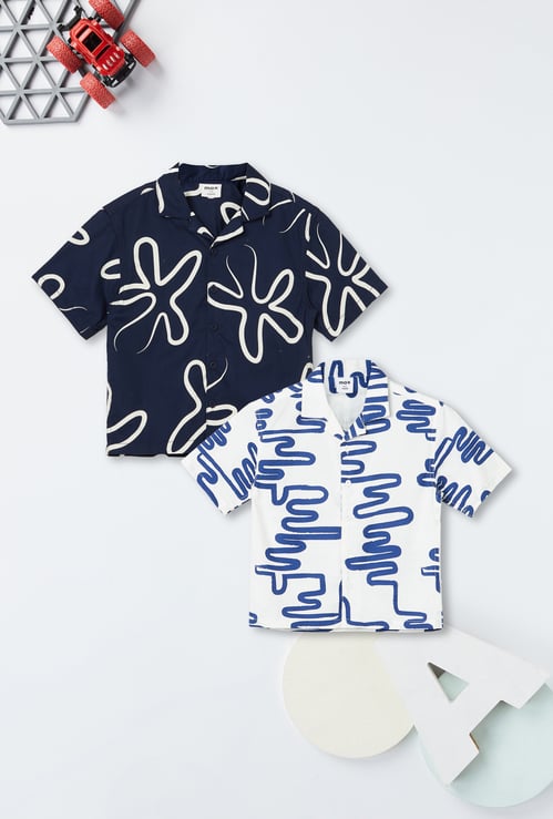 Boys Printed Shirts - Pack of 2