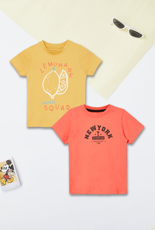 Boys Printed T-shirt - Pack of 2