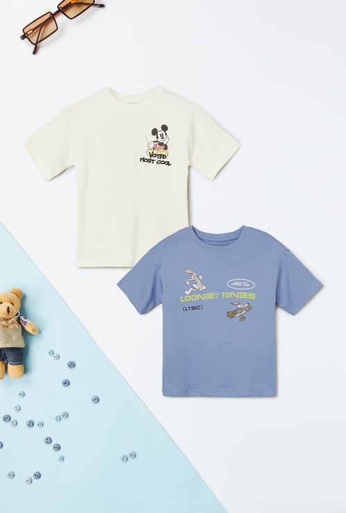 Boys Printed T-shirts - Pack of 2