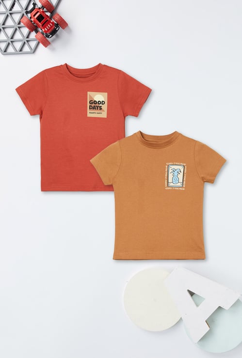 Boys Printed T-shirt - Pack of 2