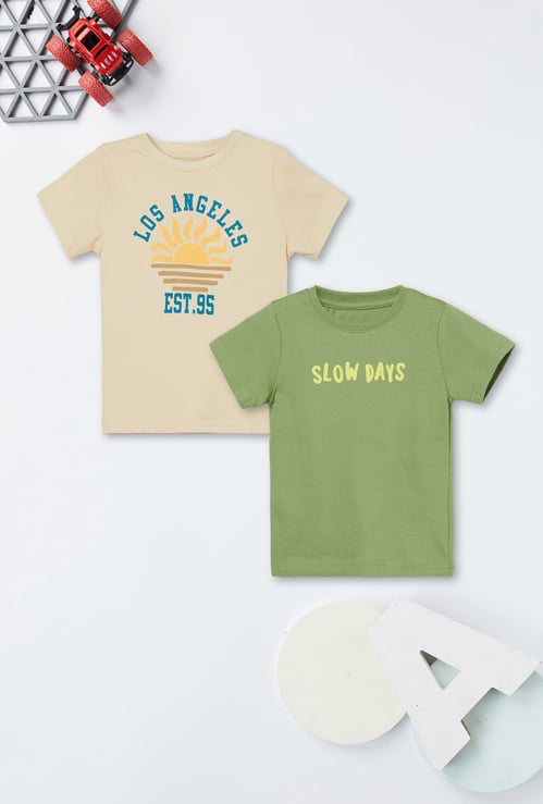 Boys Printed T-shirt - Pack of 2