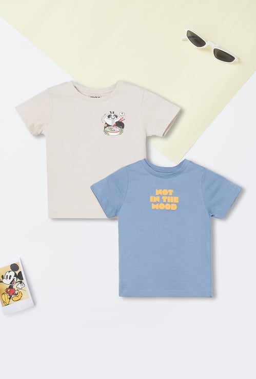 Boys Printed T-shirts - Pack of 2