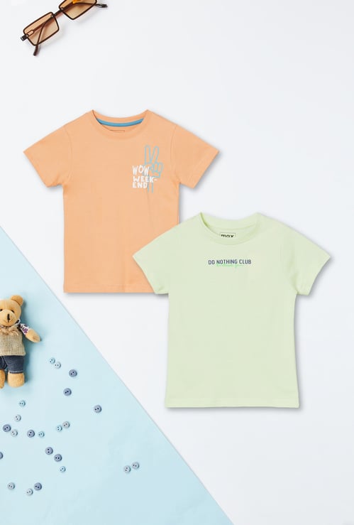 Boys Printed T-shirts - Pack of 2