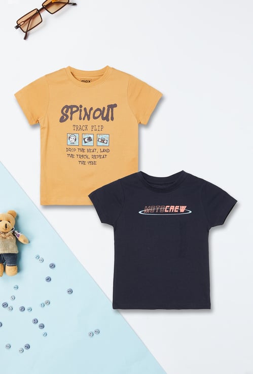 Boys Printed T-shirts - Pack of 2