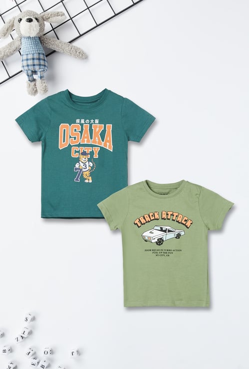 Boys Printed T-shirt - Pack of 2