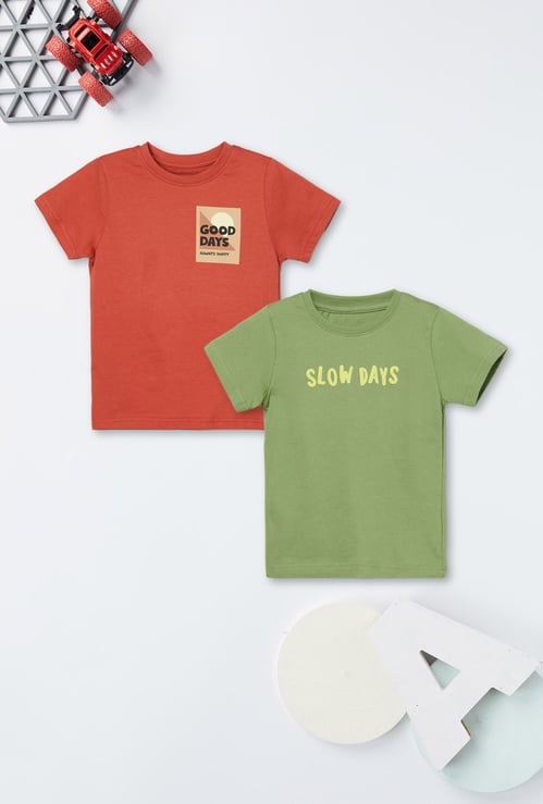 Boys Printed T-shirt - Pack of 2
