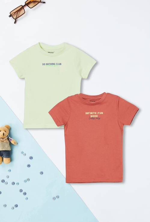 Boys Printed T-shirt - Pack of 2