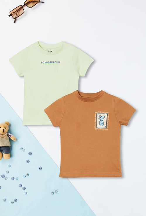 Boys Printed T-shirt - Pack of 2