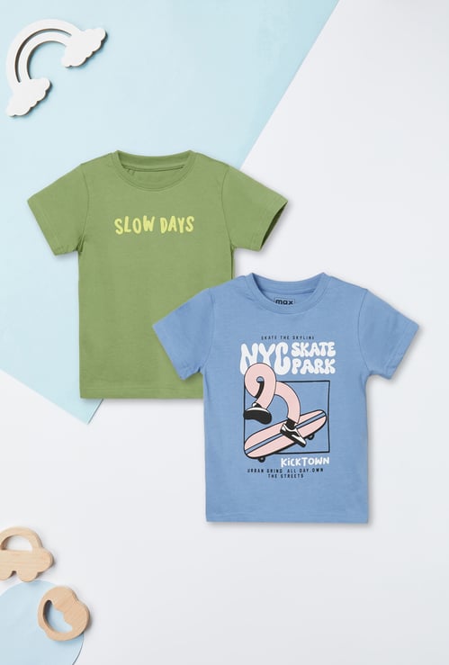 Boys Printed T-shirt - Pack of 2
