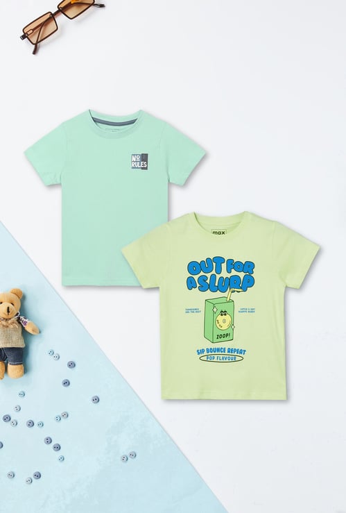 Boys Printed T-shirts - Pack of 2