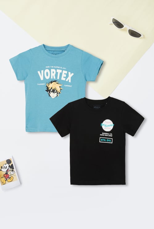 Boys Printed T-shirt - Pack of 2