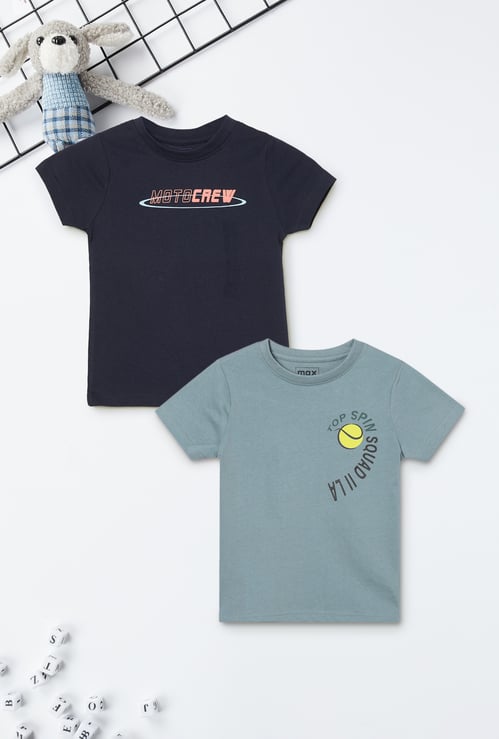 Boys Printed T-shirts - Pack of 2
