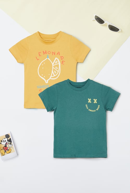 Boys Printed T-shirt - Pack of 2
