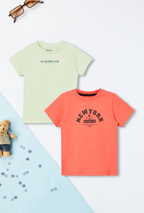 Boys Printed T-shirt - Pack of 2