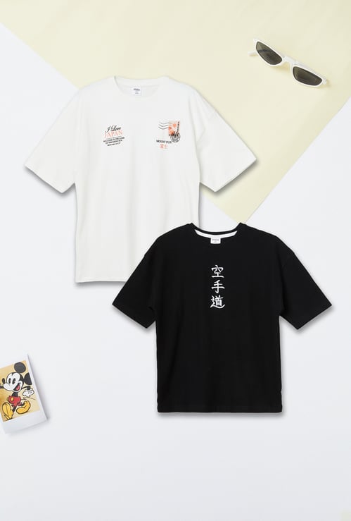 Boys Printed T-shirts - Pack of 2