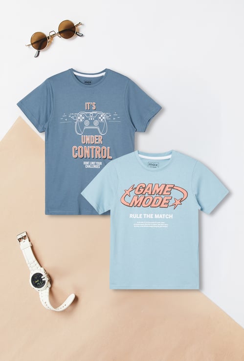 Boys Printed T-shirt - Pack of 2