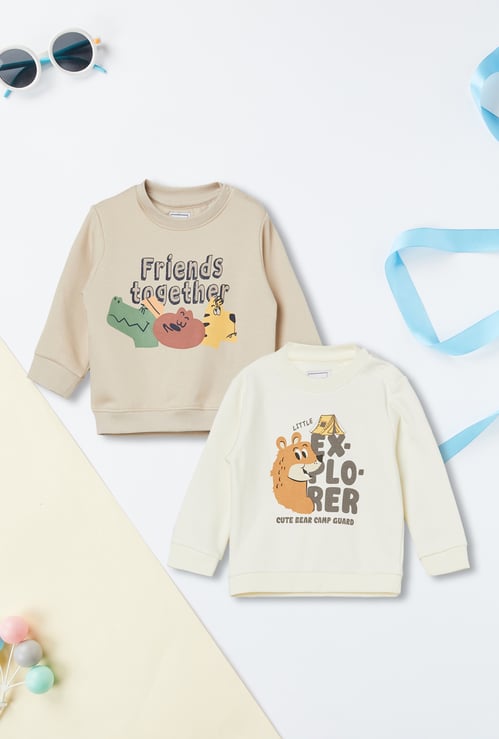 Boys Printed Sweatshirt - Pack of 2