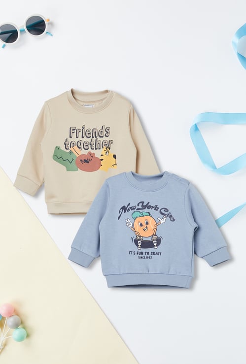 Boys Printed Sweatshirts - Pack of 2