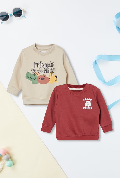 Boys Printed Sweatshirt - Pack of 2