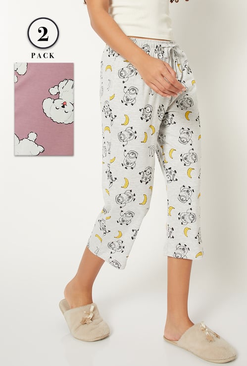 Women Printed Capri - Pack of 2