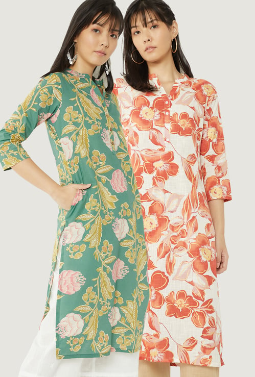Kalki x Max Women Printed Straight Kurtas - Pack of 2