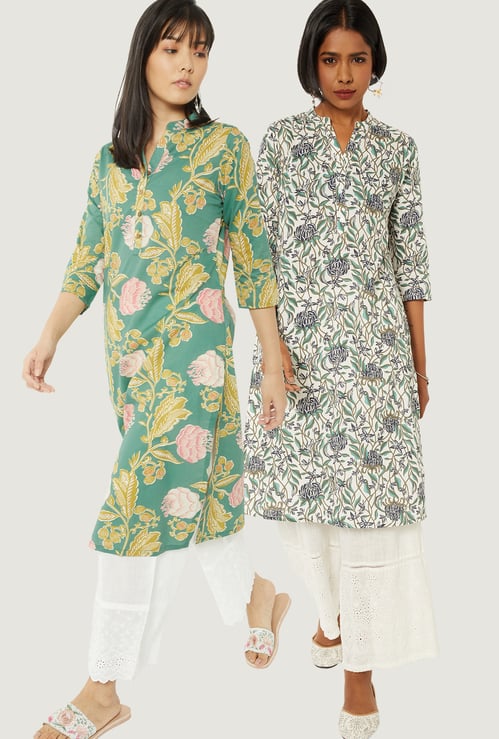 Kalki x Max Women Printed Straight Kurtas - Pack of 2