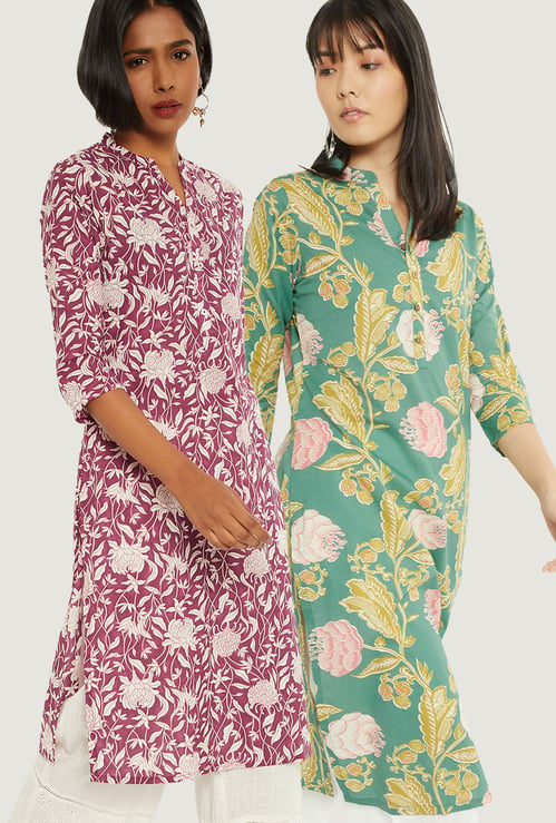 Kalki x Max Women Printed Straight Kurtas - Pack of 2