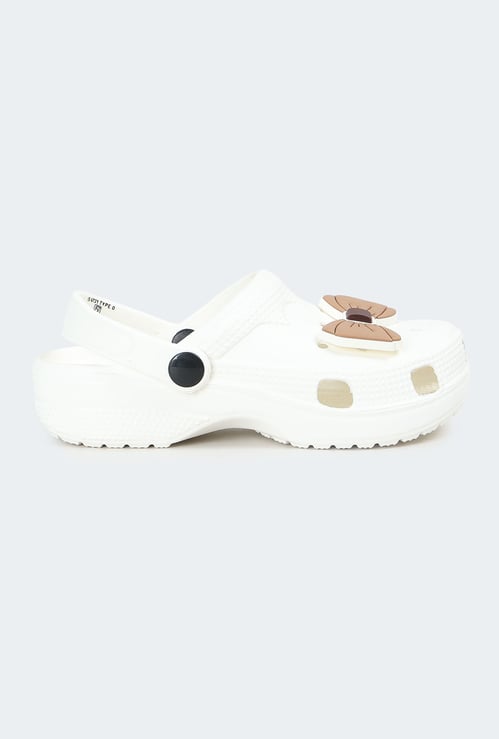 Girls Charm-Detailed Clogs