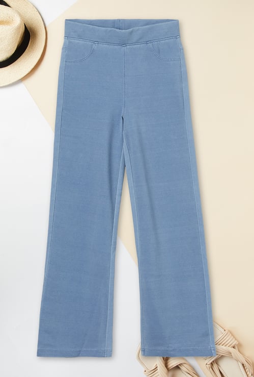 Girls Solid Slim Fit Jeans