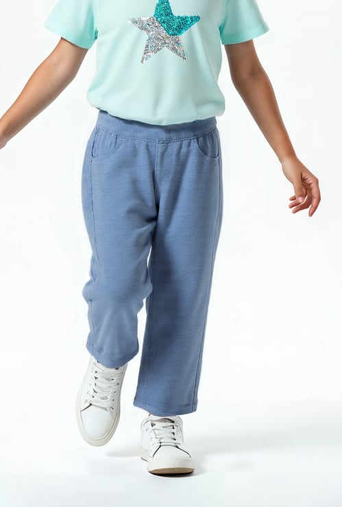 Girls Solid Slim Fit Jeans