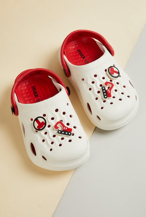 Boys Charm-Detailed Clogs