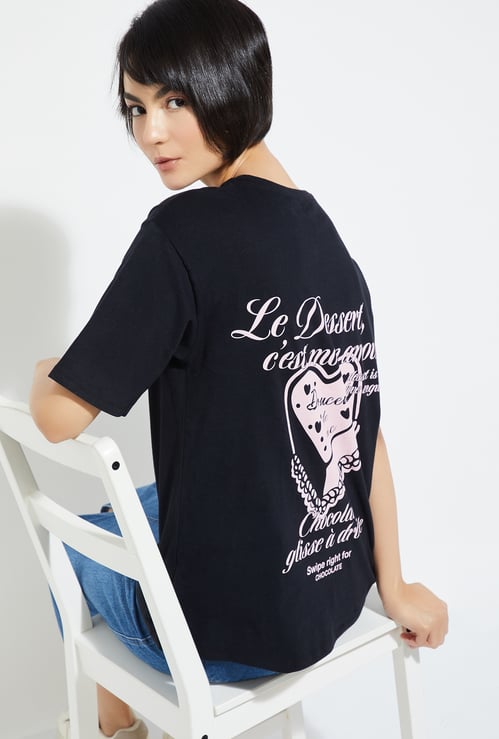 ALAYA F x URB_N Women Printed Oversized T-shirt