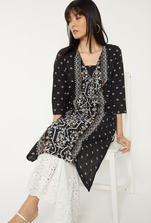 Women Printed Straight Kurta