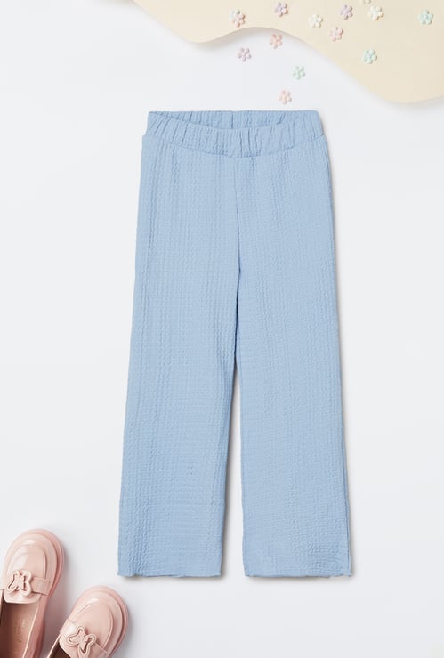 Girls Textured Track Pants