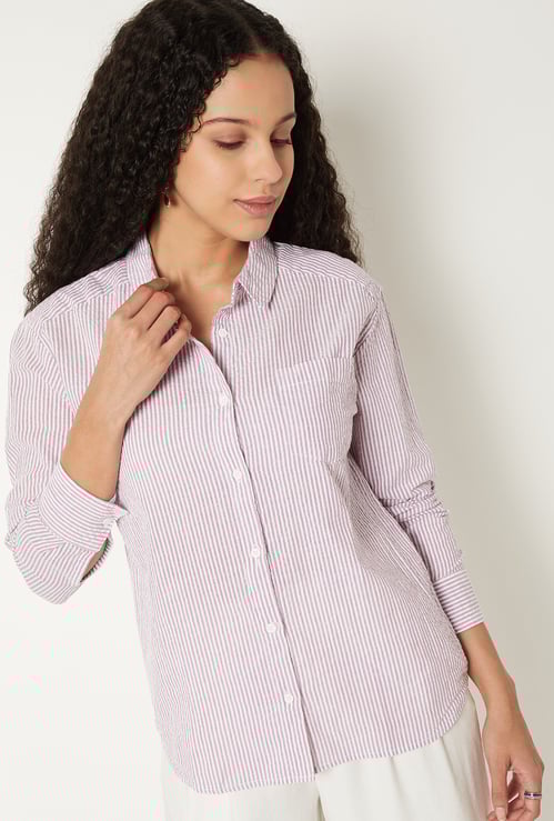 Women Regular Fit Striped Shirt