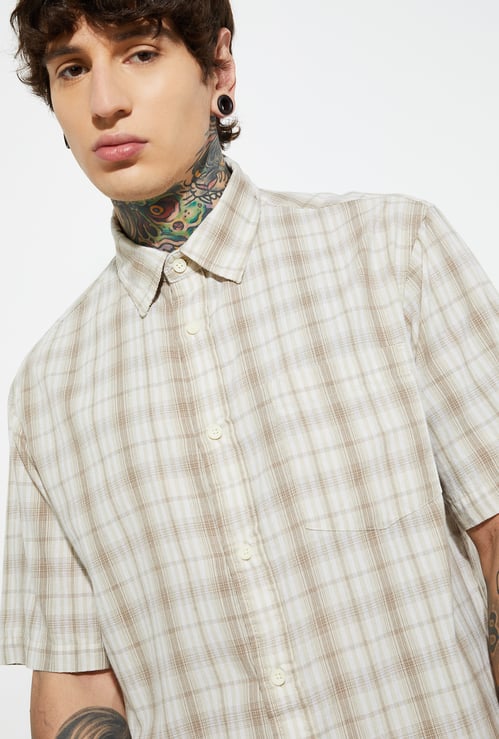 URB_N Men Checked Shirt