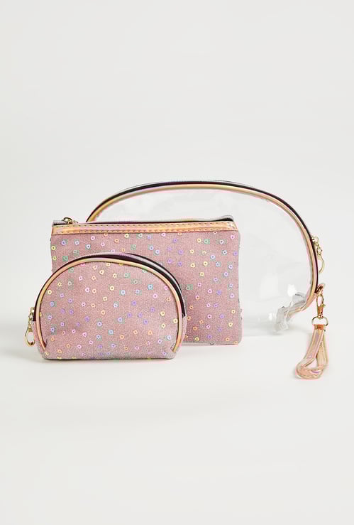 Women Assorted Vanity Pouch - Pack of 3