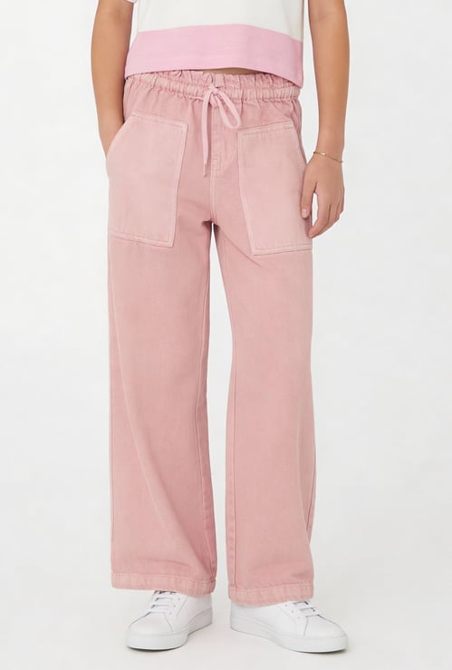 Girls Washed Trousers