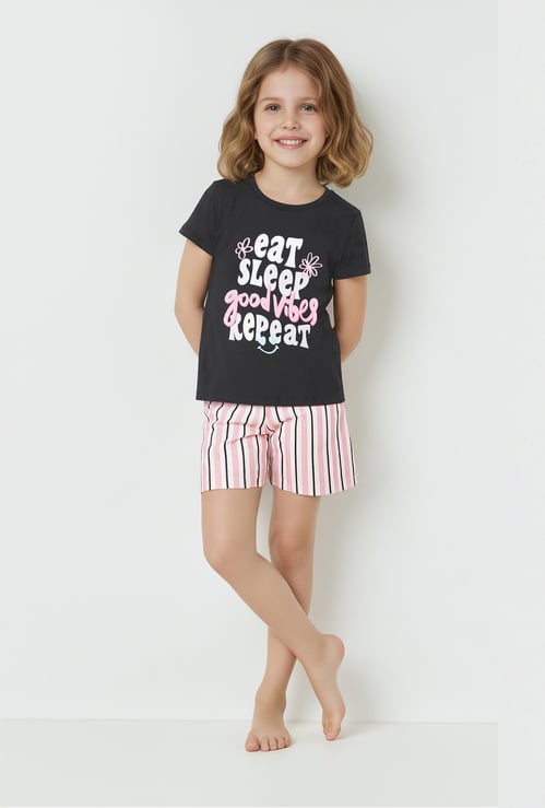 Girls Printed Sleepwear Set