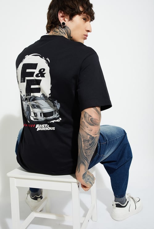URB_N Men Fast and Furious Printed T-shirt