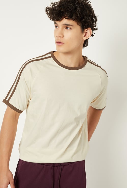 Men Side Taped Sports T-shirt