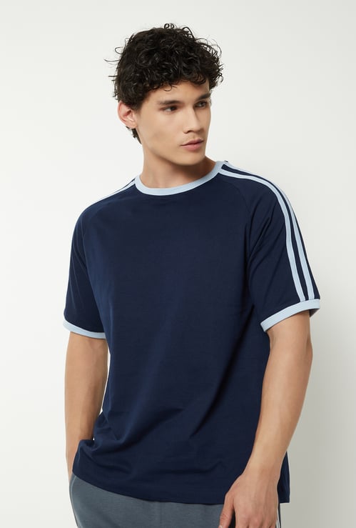 Men Side Taped Sports T-shirt