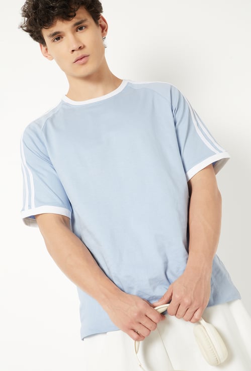 Men Side Taped Sports T-shirt