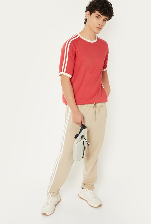 Men Side Taped Sports T-shirt