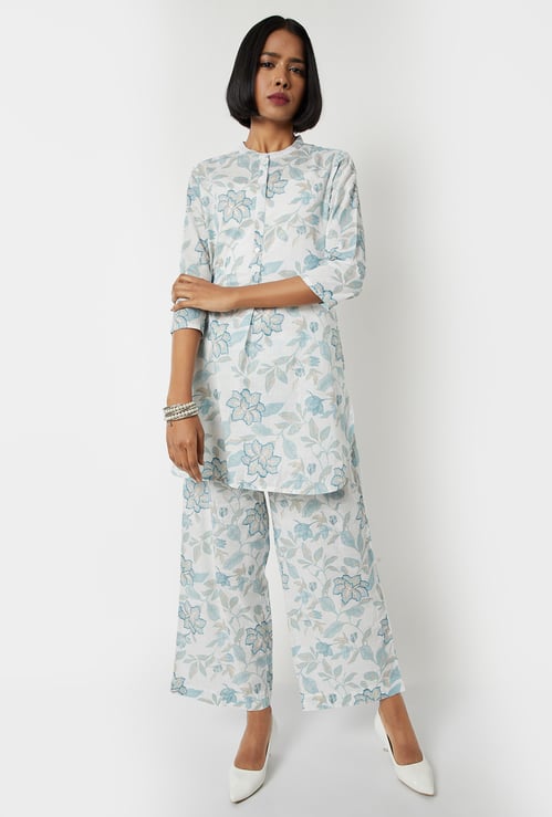 Women Floral Print A-line Kurta Set
