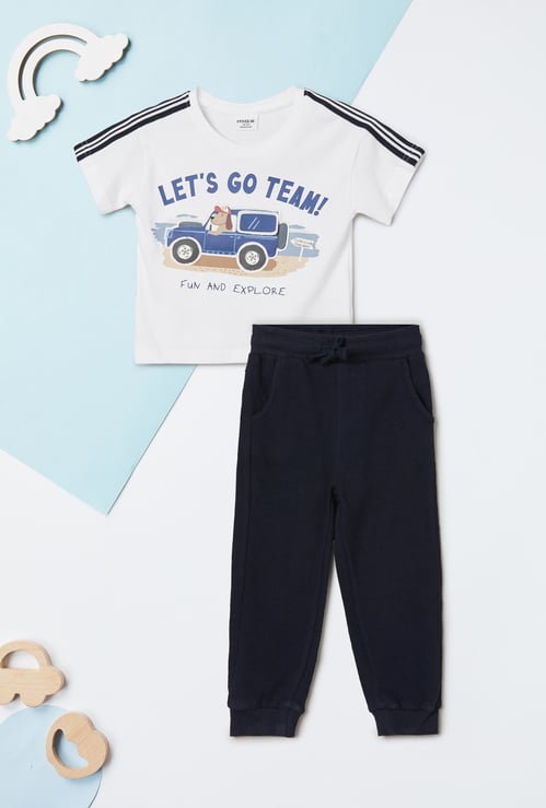 Boys Printed Joggers Set